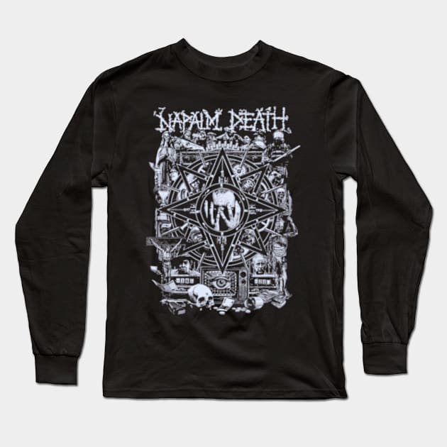 Napalm Death new 5 Long Sleeve T-Shirt by Vidi MusiCartoon